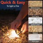 4" Ferro Rod Fire Starter Kit with Paracord