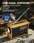 Solar Hand Crank Emergency Radio with Power Bank