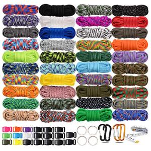 550 Paracord Type III Survival Kits in 40 Colors