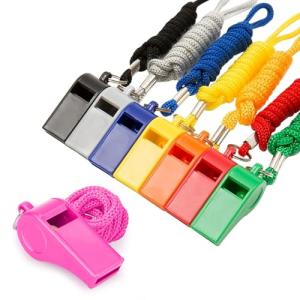 Loud 120dB Safety Whistles - 8-Pack with Lanyard