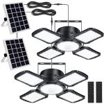 Aqonsie 176 LED Solar Motion Sensor Light - 2 Pack