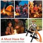 4" Ferro Rod Fire Starter Kit with Paracord