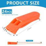 120dB Emergency Whistles with Lanyard - 12 Pack