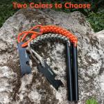 4" Ferro Rod Fire Starter Kit with Paracord