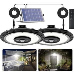 Dual Head Solar Lights with Motion Sensor
