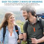 120dB Emergency Whistles with Lanyard - 12 Pack