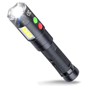 Rechargeable Self Defense Flashlight with Alarms
