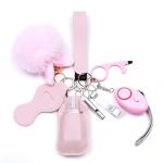 Women’s Safety Keychain Set with Alarm and Accessories
