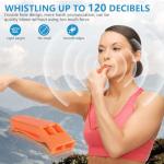 120dB Emergency Whistles with Lanyard - 12 Pack