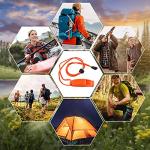 JULBEAR 6PCS Emergency Whistles with Lanyards