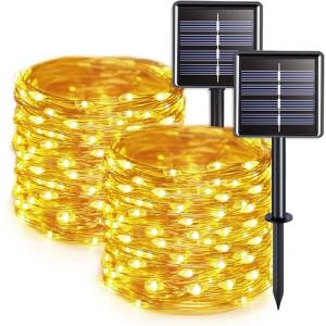 Solar LED String Lights - 110FT, 8 Modes