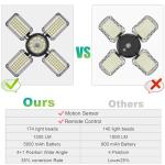 INXPHY Solar Motion Sensor Shed Light 1200 Lumen