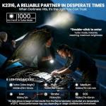 Super Bright Rechargeable Tactical Flashlight with 6 Modes