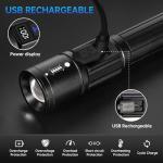 TrixHub Rechargeable LED Flashlights - 2 Pack