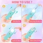 Rechargeable 130dB Personal Safety Alarm Keychain