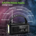 NOAA Weather Radio with Solar, Crank & SOS Alarm