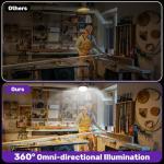 VOPHICHO 244 LED Solar Shed Light with Remote