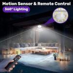 VOPHICHO 244 LED Solar Shed Light with Remote