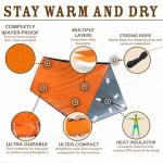 2-Person Survival Tent with Whistle & Paracord