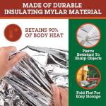 Pack of 2 Emergency Thermal Mylar Sleeping Bags