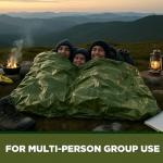 Hahafelt 4 Pack Waterproof Emergency Survival Blankets