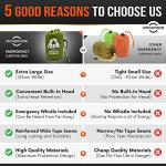 Extra Large Emergency Bivy Sack with Whistle