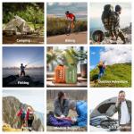 2 Pack Portable Emergency Sleeping Bags with Compass