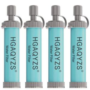 Portable Water Filter Straws - Survival Pack (4)