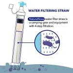 Portable Water Filter Straw for Hiking and Camping