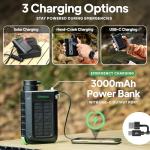 Greeshow Electric Water Filter with Solar Charger