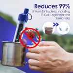 2 Pack Portable Water Filter Straws for Survival