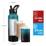 Insulated 40oz Water Bottle with Paracord Handle