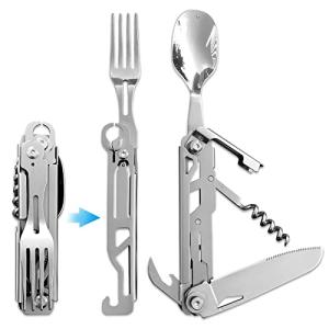 6-in-1 Camping Utensils Set with Cutlery Tools