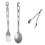 Titanium Camping Utensil Set - Fork, Spoon, Knife