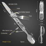 6-in-1 Camping Utensils Set with Cutlery Tools