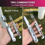 6-in-1 Camping Utensils Set with Cutlery Tools