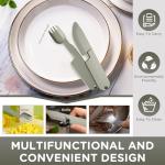 Portable 2-in-1 Camping Utensils Set