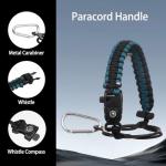 Insulated 40oz Water Bottle with Paracord Handle