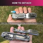 6-in-1 Camping Utensils Set with Cutlery Tools