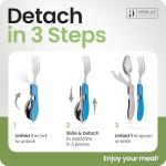 Orblue 4-in-1 Camping Utensil Set, 2-Pack