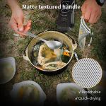 Titanium Camping Cutlery Set with Carrying Bag