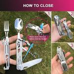 6-in-1 Camping Utensils Set with Cutlery Tools
