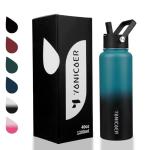 Insulated 40oz Water Bottle with Paracord Handle