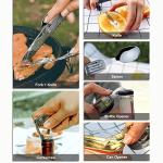 6-in-1 Camping Utensils Set with Cutlery Tools