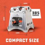 Compact Portable Wood Camping Stove for Survival