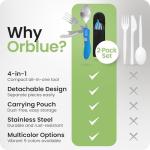 Orblue 4-in-1 Camping Utensil Set, 2-Pack