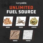 Compact Portable Wood Camping Stove for Survival