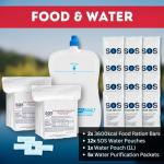 Gray Urban Survival Bug-Out Bag for 2 People