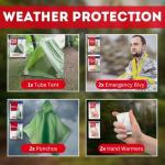 Gray Urban Survival Bug-Out Bag for 2 People