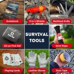 Gray Urban Survival Bug-Out Bag for 2 People